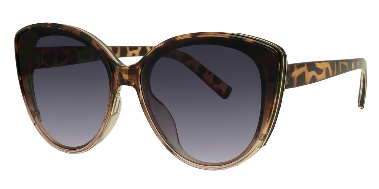 ML1689FTM - Wholesale Women's Cat Eye Fashion Sunglasses w/Metal Accents