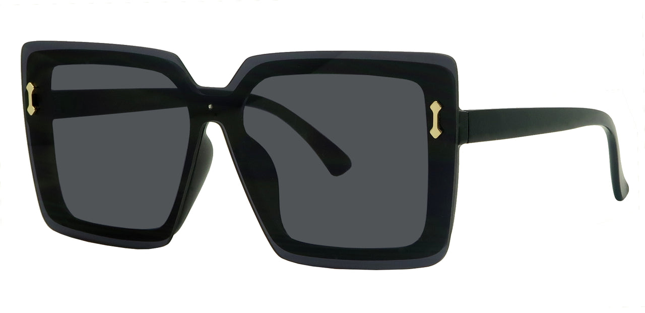 ML1698FSD - Wholesale Women's Square Butterfly One Piece Shield Fashion Sunglasses