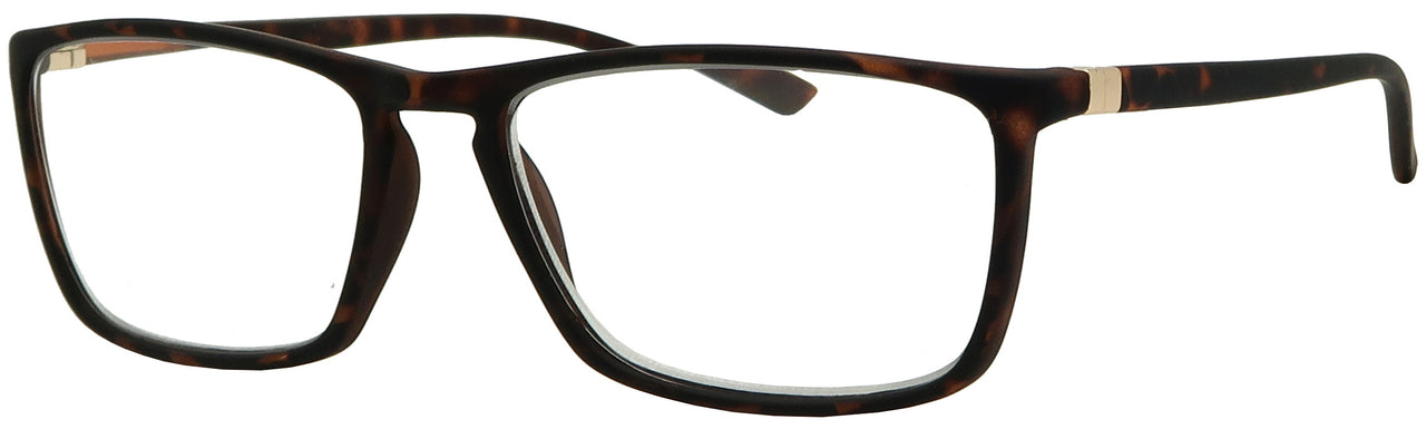 MSH1505R -  Wholesale Unisex Rectangular Rubberized Frame Reading Glasses