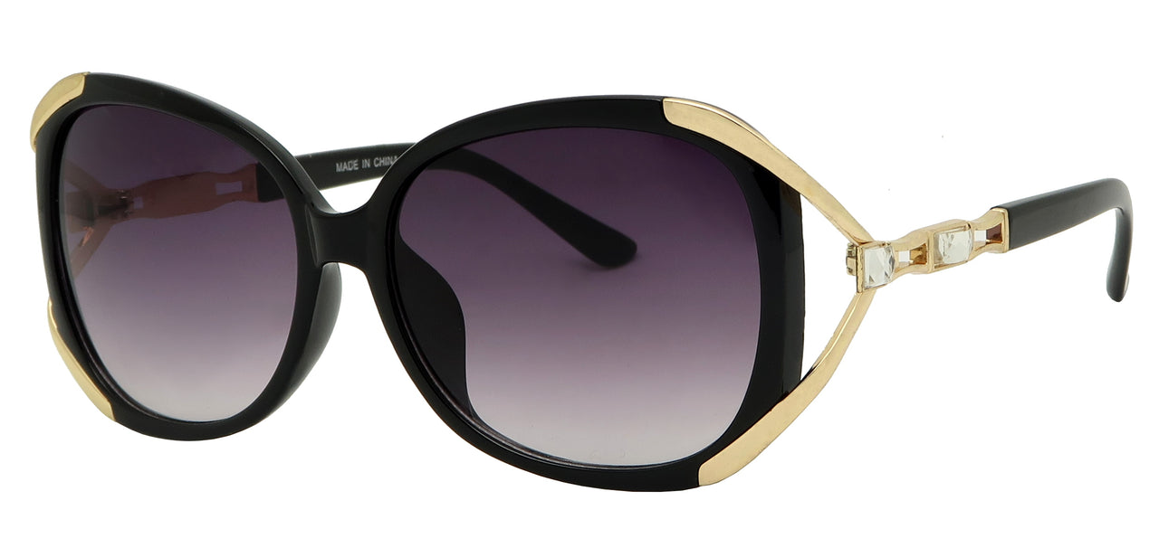 RH1675TM - Wholesale Women's Rhinestone Vented Frame Sunglasses