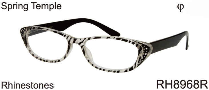 RH8968R - Wholesale Women's Rhinestone Reading Glasses