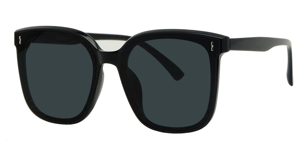 SD1644FSD - Wholesale Unisex Large Square Frame Flat Lens Sunglasses