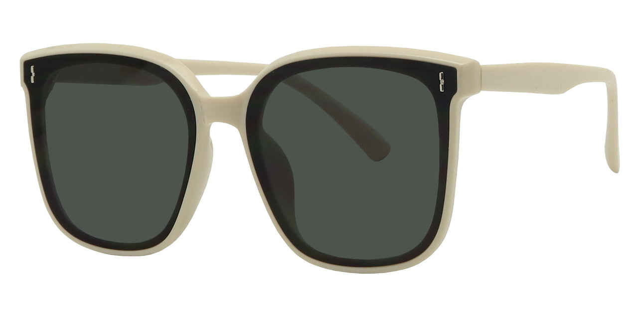 SD1644FSD - Wholesale Unisex Large Square Frame Flat Lens Sunglasses