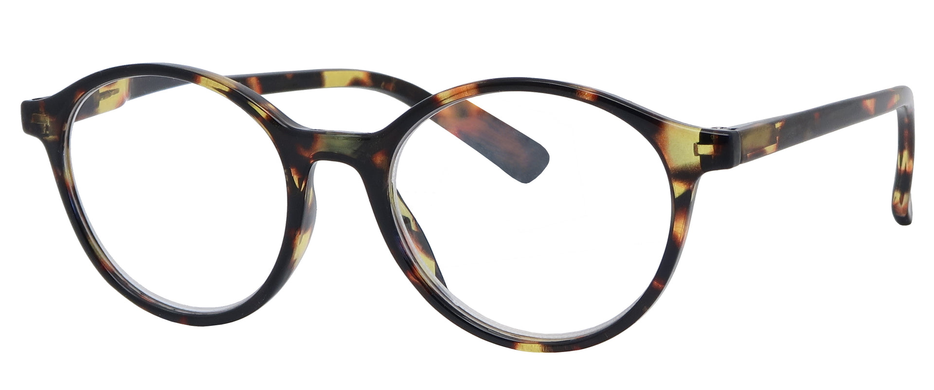 ST1504R -  Wholesale Unisex Basic Oval Style Reading Glasses in Tortoise