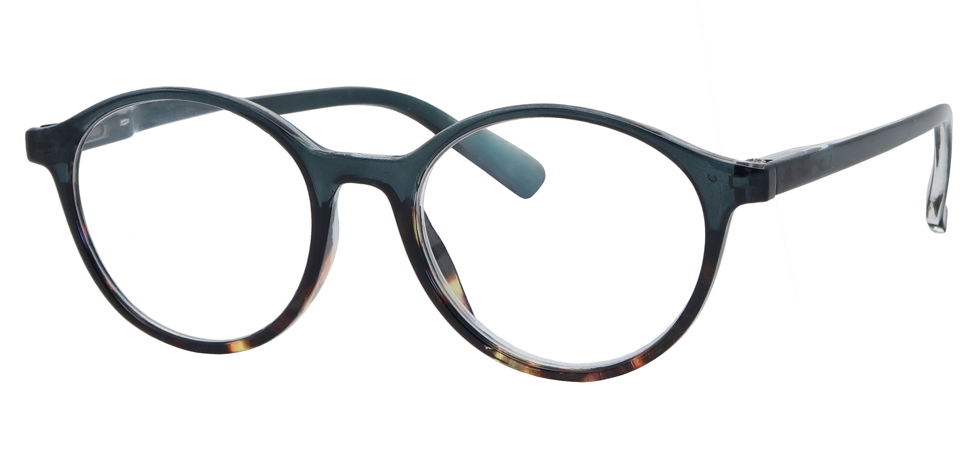 ST1504R -  Wholesale Unisex Basic Oval Style Reading Glasses in Tortoise