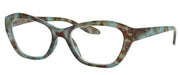 ST1512R - Wholesale Women's Marble Pattern Eye Reading Glasses in Green