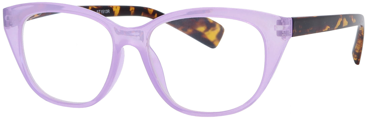 ST1513R - Wholesale Women's Jelly Marble Pattern Reading Glasses in Purple