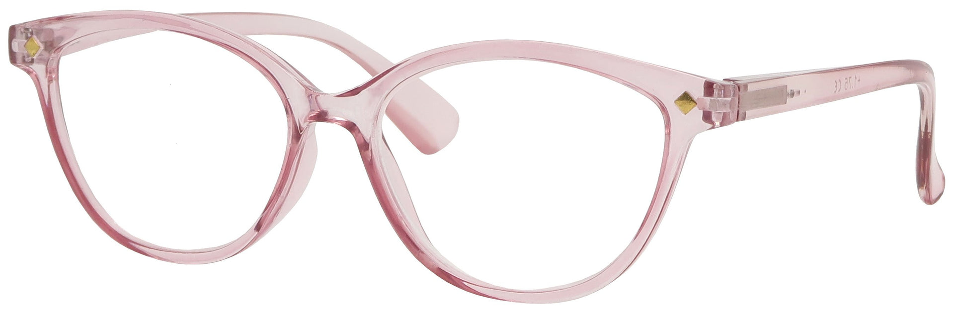 ST1514R - Wholesale Women's Crystal Cat Eye Reading Glasses in Pink
