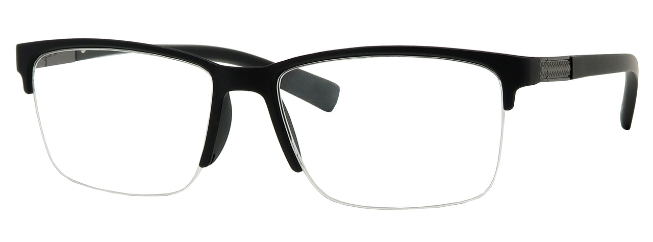 ST1536R -  Wholesale Men's Rectangular Half Rim Reading Glasses