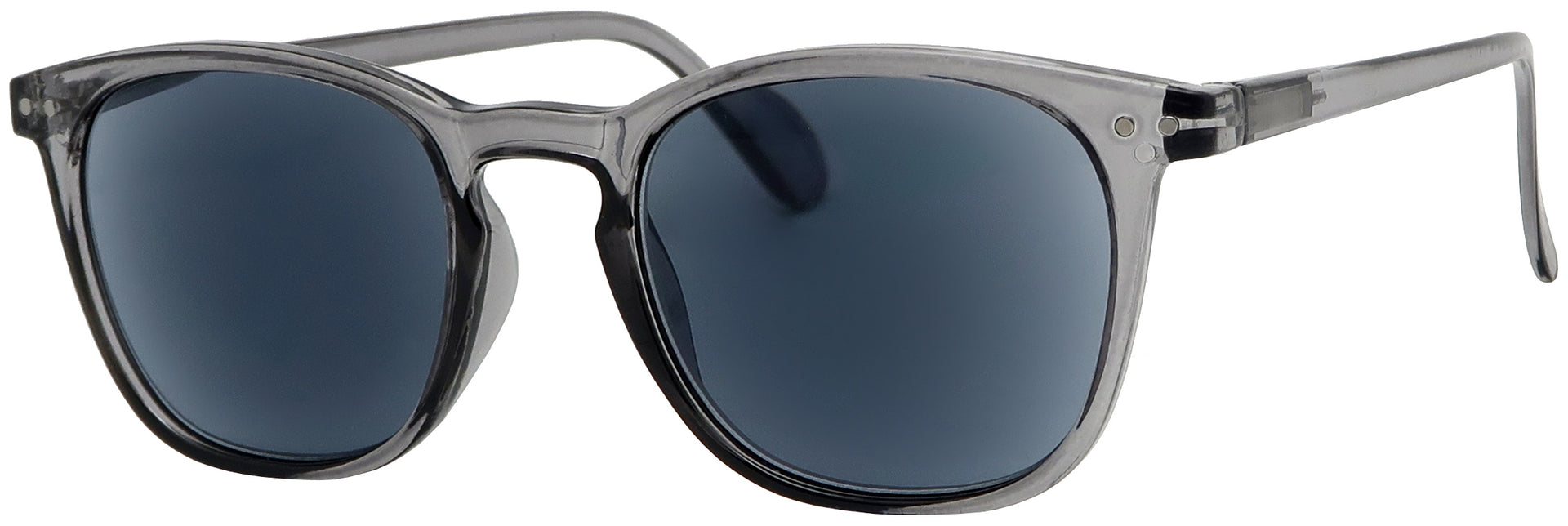 ST1641PL - Wholesale Round Style Polarized Sunglasses with Spring Hinged Temples in Grey