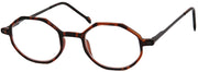 ST1904R - Wholesale Octogon Style Unisex Metal Reading Glasses in Tortoise