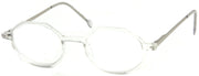 ST1904R - Wholesale Octogon Style Unisex Metal Reading Glasses in Translucent Clear