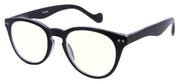 ST1948R - Wholesale Keyhole Style Marble Framed Unisex Reading Glasses in Black