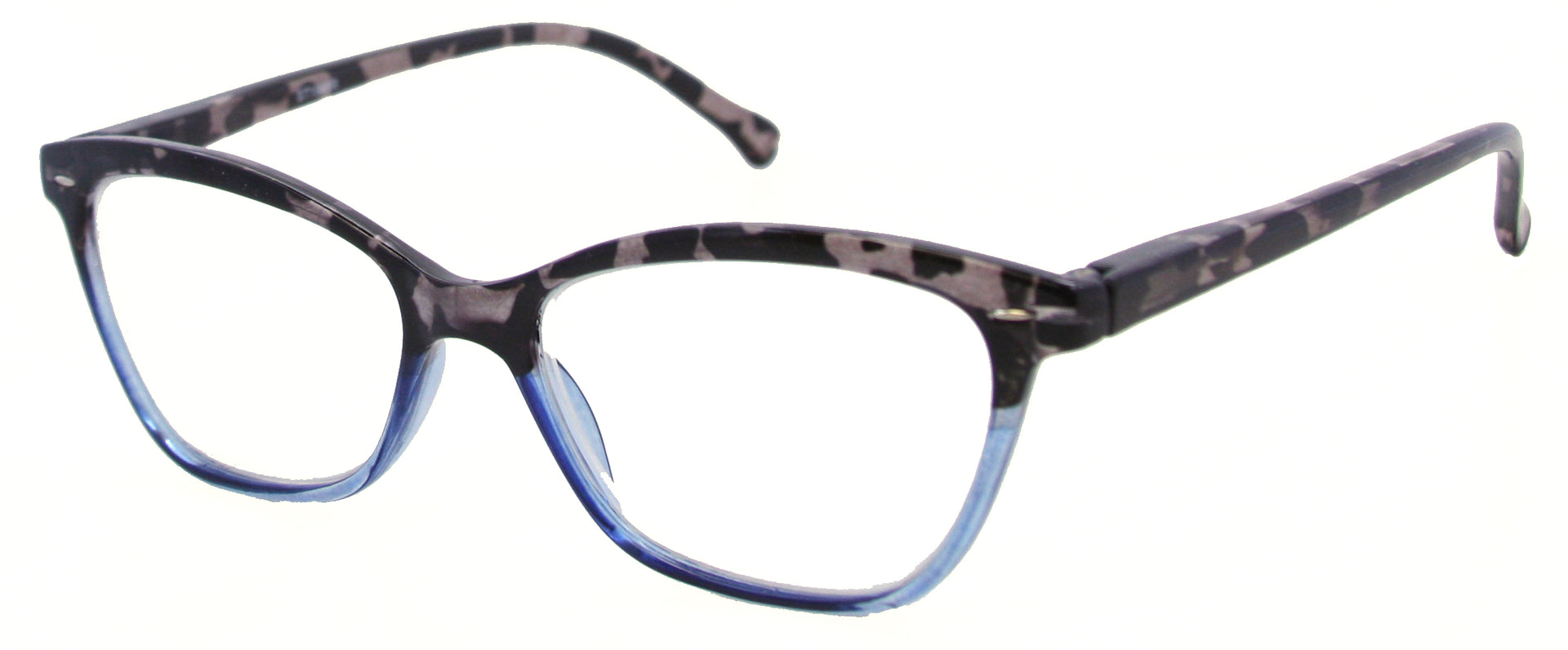ST1949R - Wholesale Two Toned Cat Eye Women's Reading Glasses in Blue