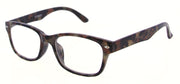 ST1952R - Wholesale Marble Pattern Square Shaped Unisex Reading Glasses in Tortoise