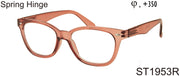 ST1953R - Wholesale Square Shaped Unisex Reading Glasses in Orange