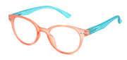 ST1957R - Wholesale Women's Frosted Two Tone Reading Glasses in Orange