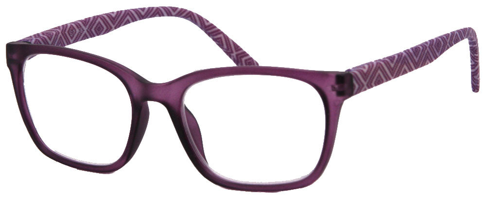 ST1965R - Wholesale Women's Frosted Bohemian Reading Glasses in Purple