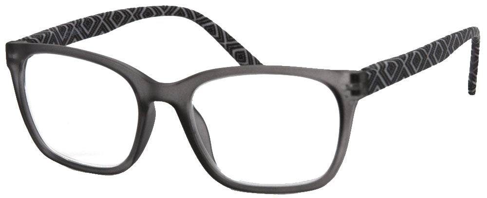ST1965R - Wholesale Women's Frosted Bohemian Reading Glasses in Grey