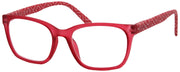 ST1965R - Wholesale Women's Frosted Bohemian Reading Glasses in Red
