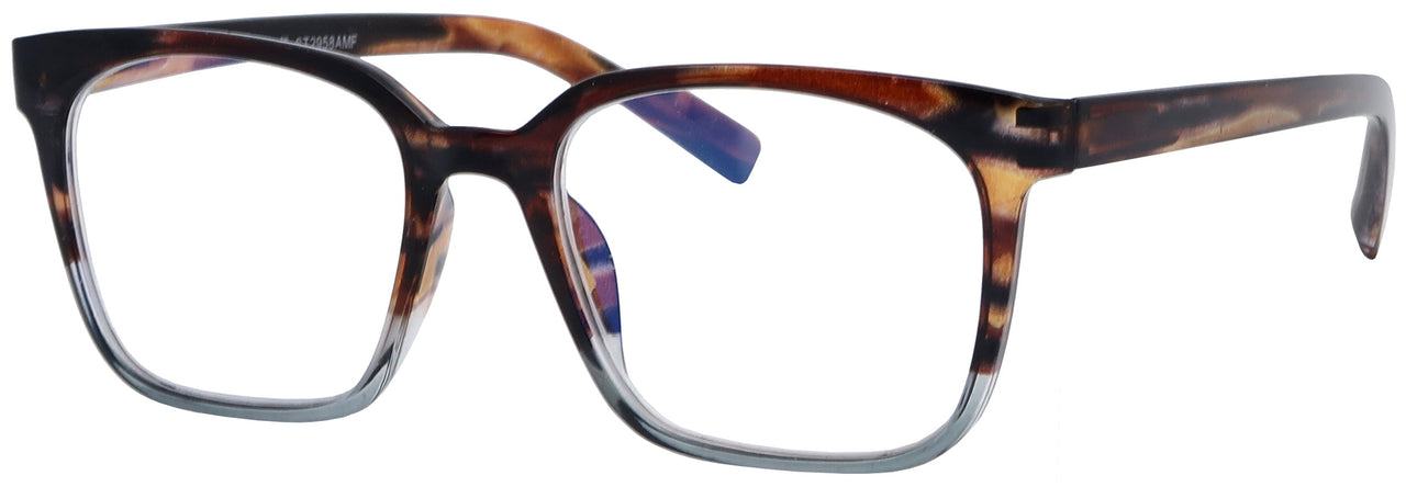 ST3457CG - Wholesale Blue Light Blocking Men's Square Style Computer Glasses