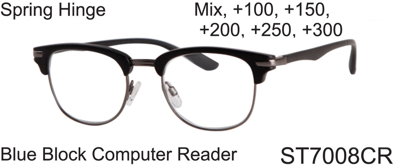ST7008CR - Wholesale Blue Light Blocking Computer Reading Glasses