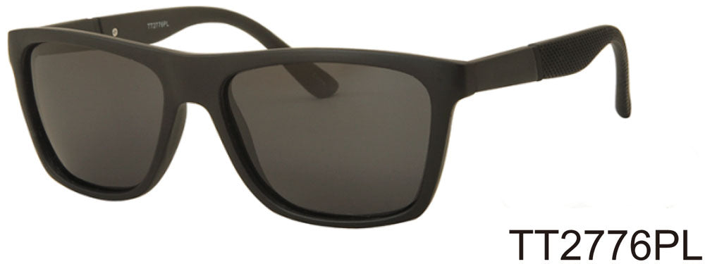 TT2776PL - Wholesale Men's Square Polarized Sunglasses in Black