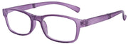 ZP9934R - Wholesale Translucent Folding Reading Glasses with Matching Case in Neon Purple