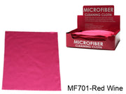 MF701-Red Wine Blue Wholesale Microfiber Cloth 10dz box