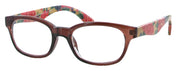 WD2983R - Wholesale Women's Floral Reading Glasses with Real Bamboo Temples in Tortoise