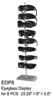 EDP8 - Wholesale Tabletop Eyeglass Display for 8 Pairs