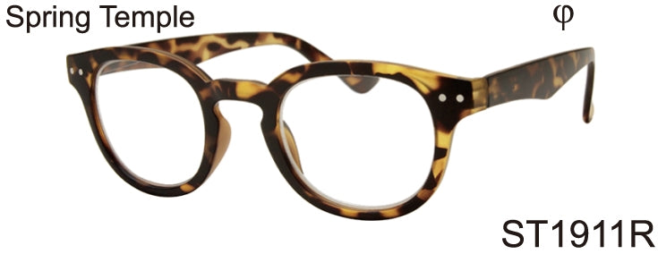 ST1911R - Wholesale Unisex Key Hole Style Reading Glasses in Tortoise
