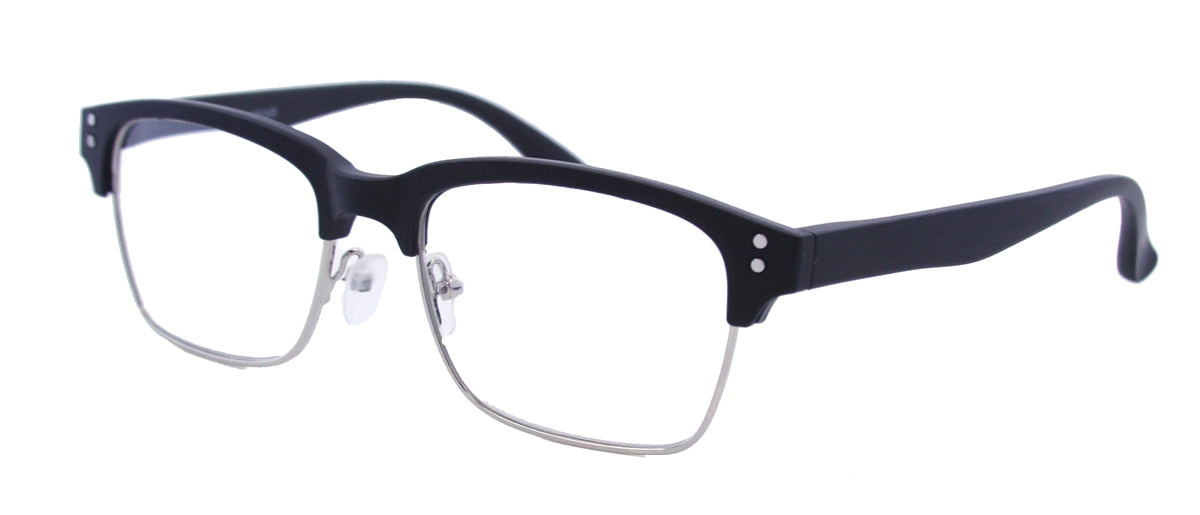 5924R - Wholesale Unisex Club Style Reading Glasses in Black