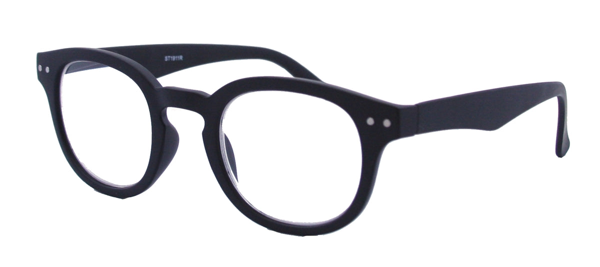 ST1911R - Wholesale Unisex Key Hole Style Reading Glasses in Black
