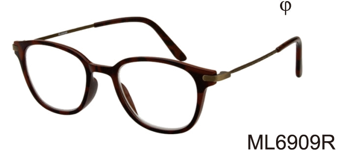 ML6909R - Wholesale Unisex Fashion Reading Glasses in Black