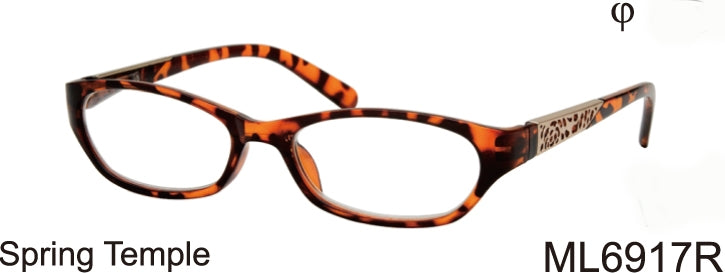 ML6917R - Wholesale Women's Round Fashion Reading Glasses in Tortoise
