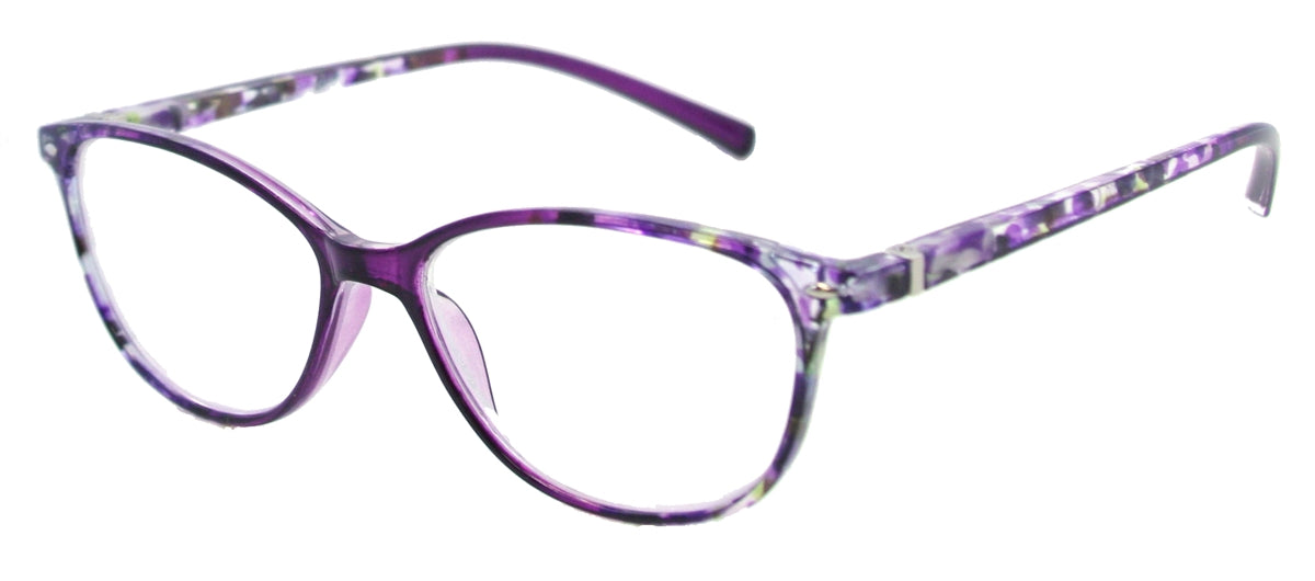 ST1945R - Wholesale Women's Two Tone Pattern Reading Glasses in Purple 