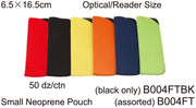 B004FTBK - Wholesale Neoprene Pouch for Small Eyeglasses in Black