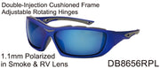 DB8656RPL - Wholesale Katalyst Double Injection Sport Sunglasses in Blue/grey