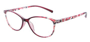 ST1945RST1945R - Wholesale Women's Two Tone Pattern Reading Glasses in Red