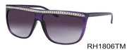 RH1806TM - Wholesale Rhinestone Flat Brow Sunglasses in Black