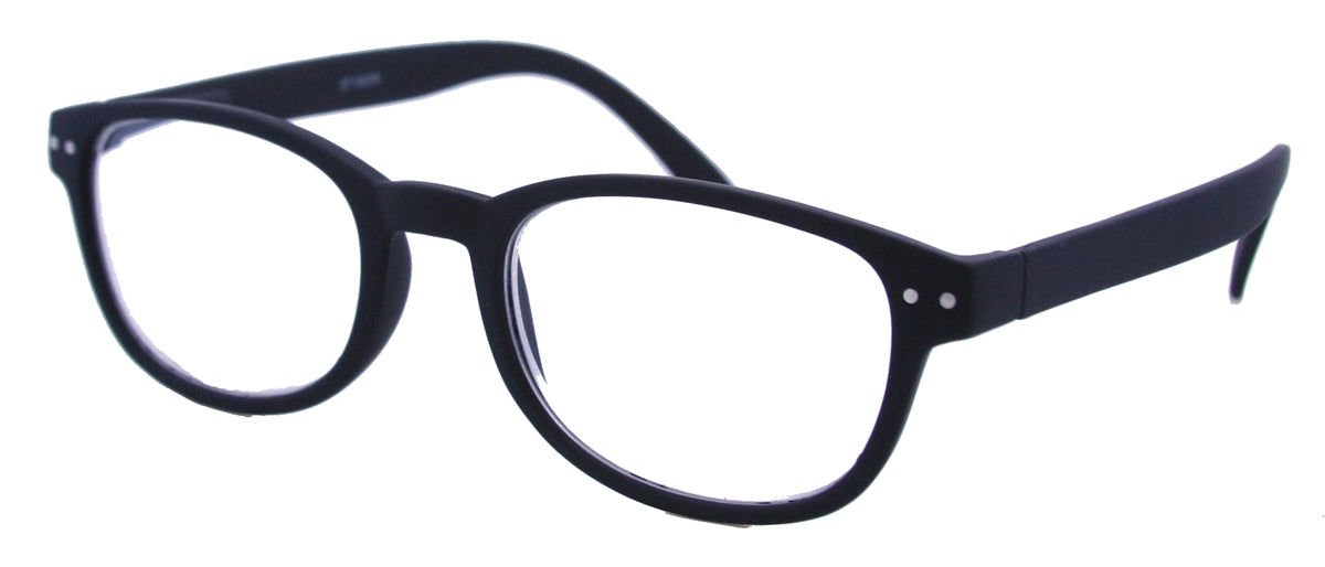 ST1905R - Wholesale Unisex Rubberized Frame Reading Glasses in Black