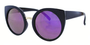 2897RVTM - Whoelsale Women's Round Cat Eye Sunglasses in Black