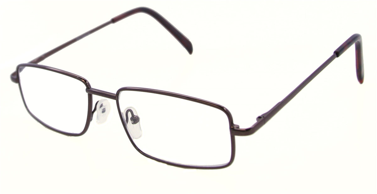DST9983RDST9983R - Wholesale Men's Rectangular Half Eye Reading Glasses in Gunmetal