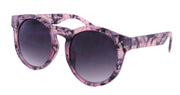 MB1601PTM - Wholesale Women's Marble Framed Keyhole Sunglasses overlay in Red