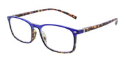 ST1944R - Wholesale Women's Two Tone Pattern Square Reading Glasses in Purple