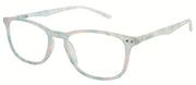 ST1943R - Wholesale Rubberized Watercolor Pattern Reading Glasses in Clear